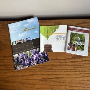 Lot of 3 Essential Oil Booklets Introduction To Modern Essentials Miracles, A-Z